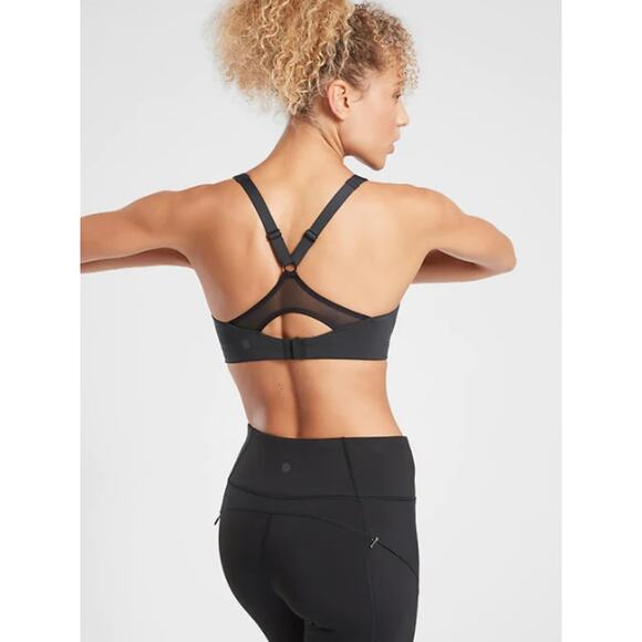 Athleta 42DD black Advance bra sports exercise gym running bike Peloton Zumba - Picture 3 of 7
